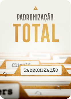 Poster para o curso Padronização Total de Empresas com a imagem de arquivos de empresas